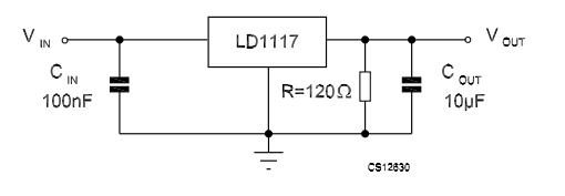 LD1117S33TR Application Circuit