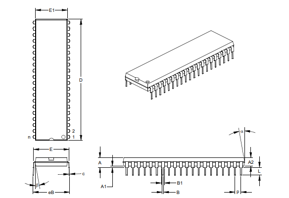 PIC16F877A-IP-package