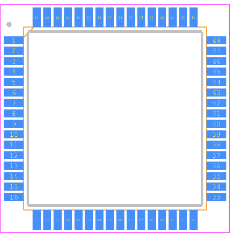 ATMEGA128A-AU FOOTPRINT