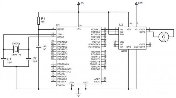ATmega2560 APPLICATION CIRCUIT