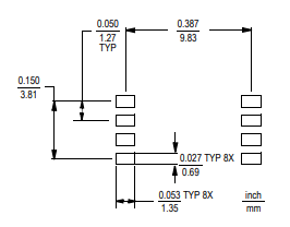 MPXHZ6400AC6T1 SSOP Footprint